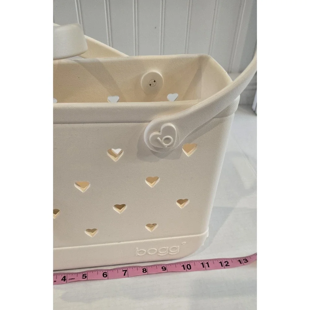 Bogg Baby Boggs Tote Bag Cloud with Hearts 11.5 X 8.5 X 4.5 New Beach - Picture 6 of 12
